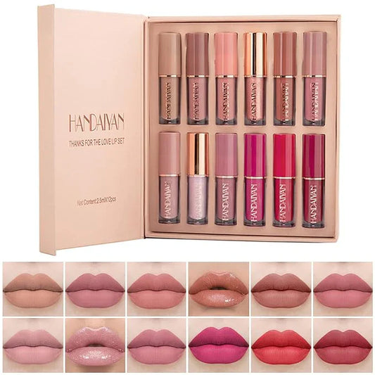 HANDAIYAN LIQUID MATTE LIPSTICK | 12 PCS SET | WATERPROOF | LONG LASTING