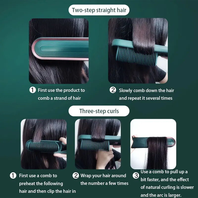 Multi-Functional Hair Straightener Hot Comb